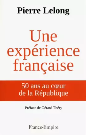 Couverture du produit · Une expérience française