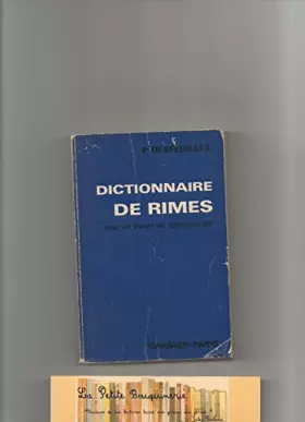 Couverture du produit · Dictionnaire de rimes
