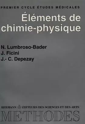 Couverture du produit · Eléments de chimie-physique