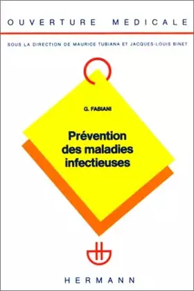 Couverture du produit · PREVENTION DES MALADIES INFECTIEUSES