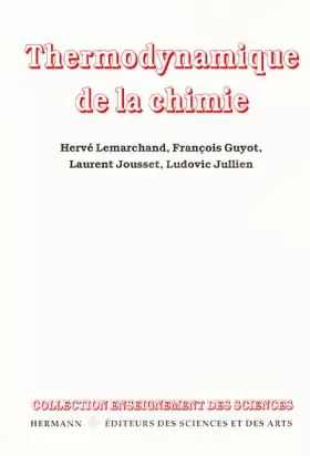 Couverture du produit · Thermodynamique de la chimie