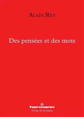 Couverture du produit · Des pensées et des mots