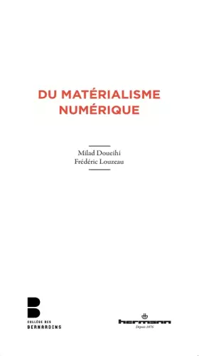 Couverture du produit · Du matérialisme numérique