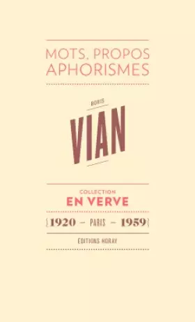 Couverture du produit · Boris Vian