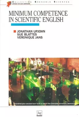 Couverture du produit · Minimum competence in scientific english