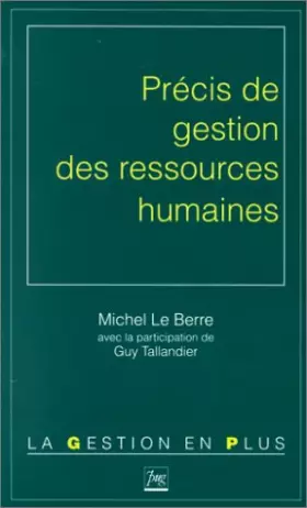Couverture du produit · Précis de gestion des ressources humaines