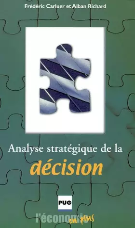 Couverture du produit · Analyse stratégique de la décision