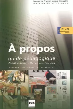 Couverture du produit · A propos: Guide pédagogique