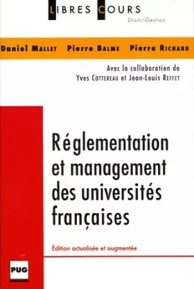 Couverture du produit · Réglementation des managements des universités françaises