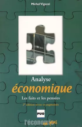 Couverture du produit · Analyse économique : les faits et les pensées