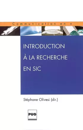 Couverture du produit · Initiation à la recherche en SIC