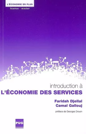 Couverture du produit · Introduction à l'économie des services