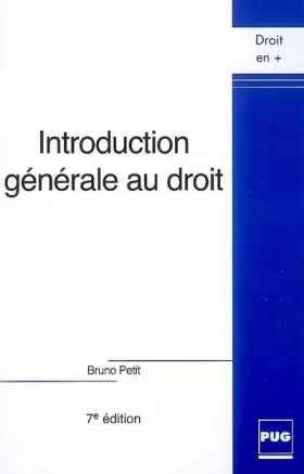 Couverture du produit · Introduction générale au droit