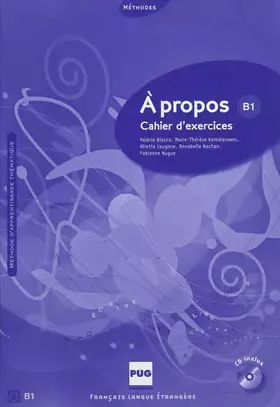 Couverture du produit · A propos B1: Cahier d'exercices
