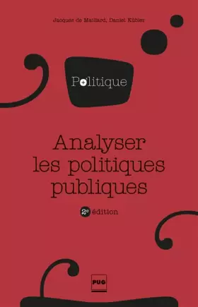 Couverture du produit · Analyser les politiques publiques