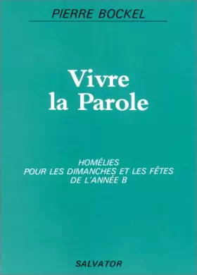 Couverture du produit · Vivre la parole