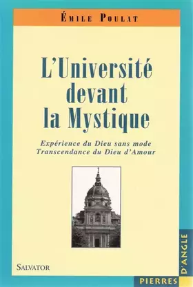 Couverture du produit · L'Université devant la mystique