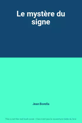 Couverture du produit · Le mystère du signe