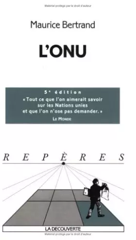 Couverture du produit · L'ONU