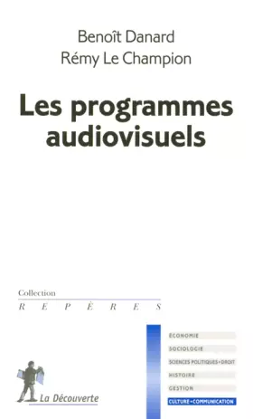 Couverture du produit · PROGRAMMES AUDIOVISUELS