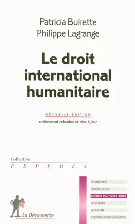 Couverture du produit · Le droit international humanitaire