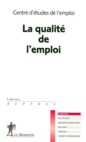 Couverture du produit · La qualité de l'emploi