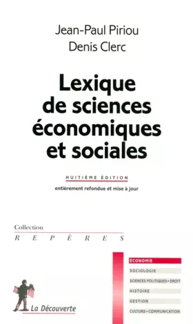 Couverture du produit · LEXIQUE SCIENCES ECO ET SOCIAL