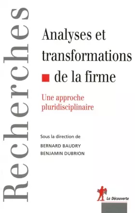 Couverture du produit · Analyses et transformations de la firme