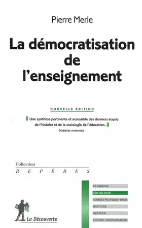 Couverture du produit · La démocratisation de l'enseignement