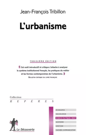 Couverture du produit · L'urbanisme