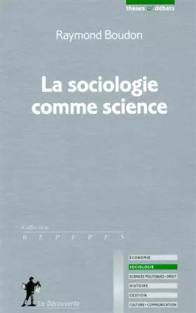 Couverture du produit · La sociologie comme science