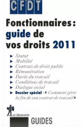 Couverture du produit · Fonctionnaires : guide de vos droits