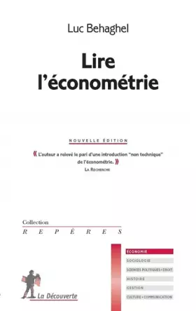 Couverture du produit · Lire l'économétrie