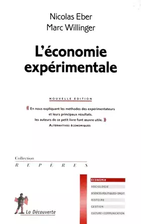 Couverture du produit · L'économie expérimentale