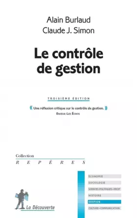 Couverture du produit · Le contrôle de gestion