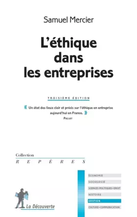 Couverture du produit · L'éthique dans les entreprises