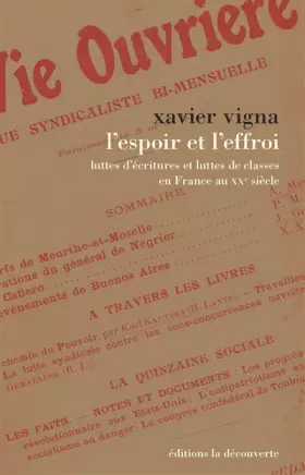 Couverture du produit · L'espoir et l'effroi