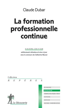 Couverture du produit · La formation professionnelle continue