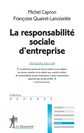 Couverture du produit · La responsabilité sociale d'entreprise