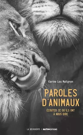 Couverture du produit · Paroles d'animaux