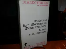 Couverture du produit · Le défi social-démocrate