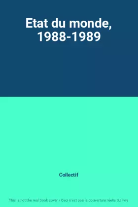 Couverture du produit · Etat du monde, 1988-1989