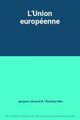 Couverture du produit · L'Union européenne