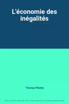 Couverture du produit · L'économie des inégalités