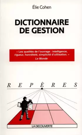 Couverture du produit · Dictionnaire de gestion