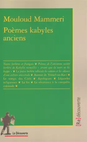 Couverture du produit · Poèmes kabyles anciens