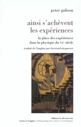 Couverture du produit · Ainsi s'achèvent les expériences
