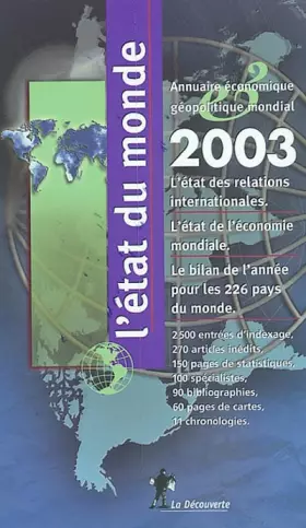 Couverture du produit · L'Etat du monde 2003