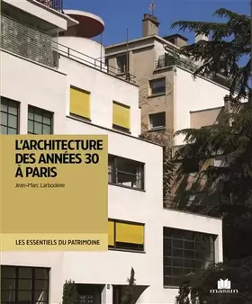 Couverture du produit · L'architecture des années 1930 à Paris