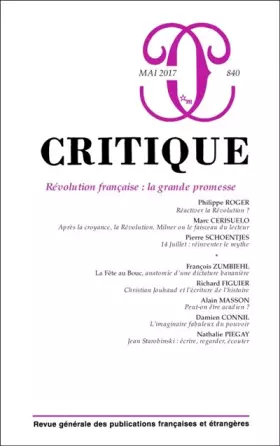 Couverture du produit · Critique 840